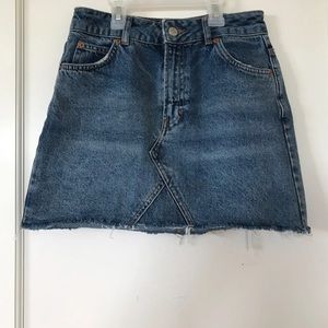 Topshop Moto denim skirt